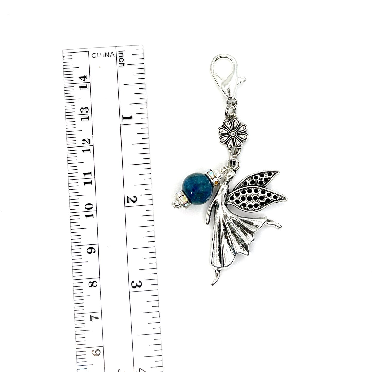 Memorial Preserved Funeral Flowers Angel-Fairy Charm, made from your memorial wedding or funeral flowers / 224