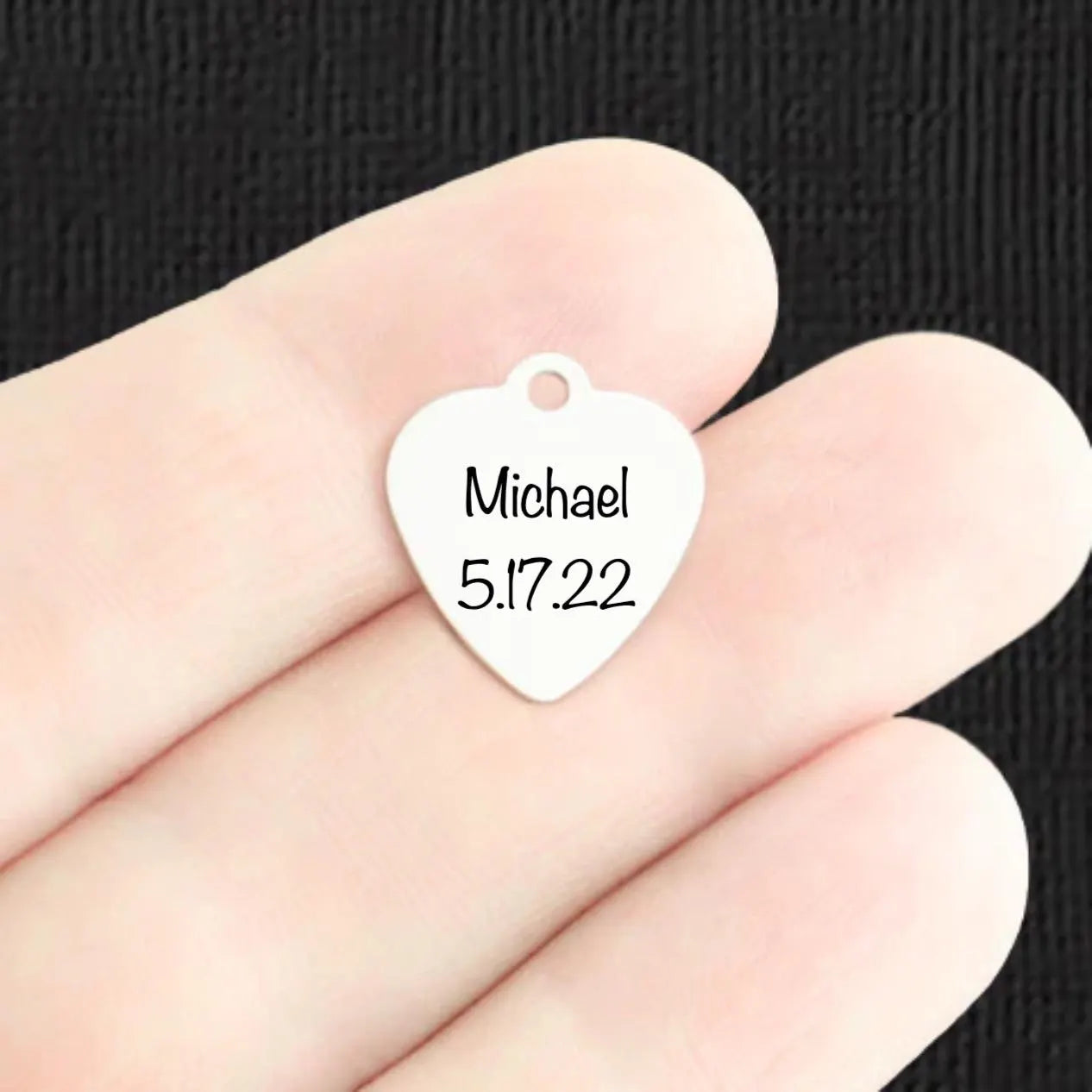 Add a custom engraved charm to any purchase