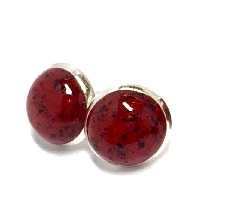 Cabochon Post Earrings / 716