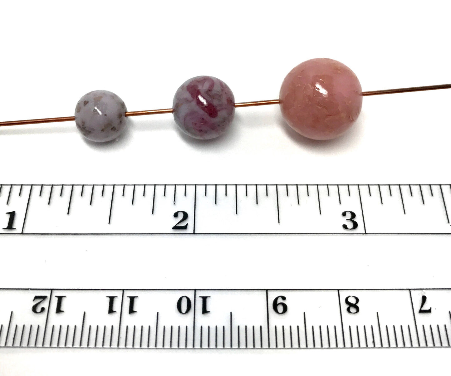 Keepsake and memorial jewelry / Handmade flower petal beads / 216