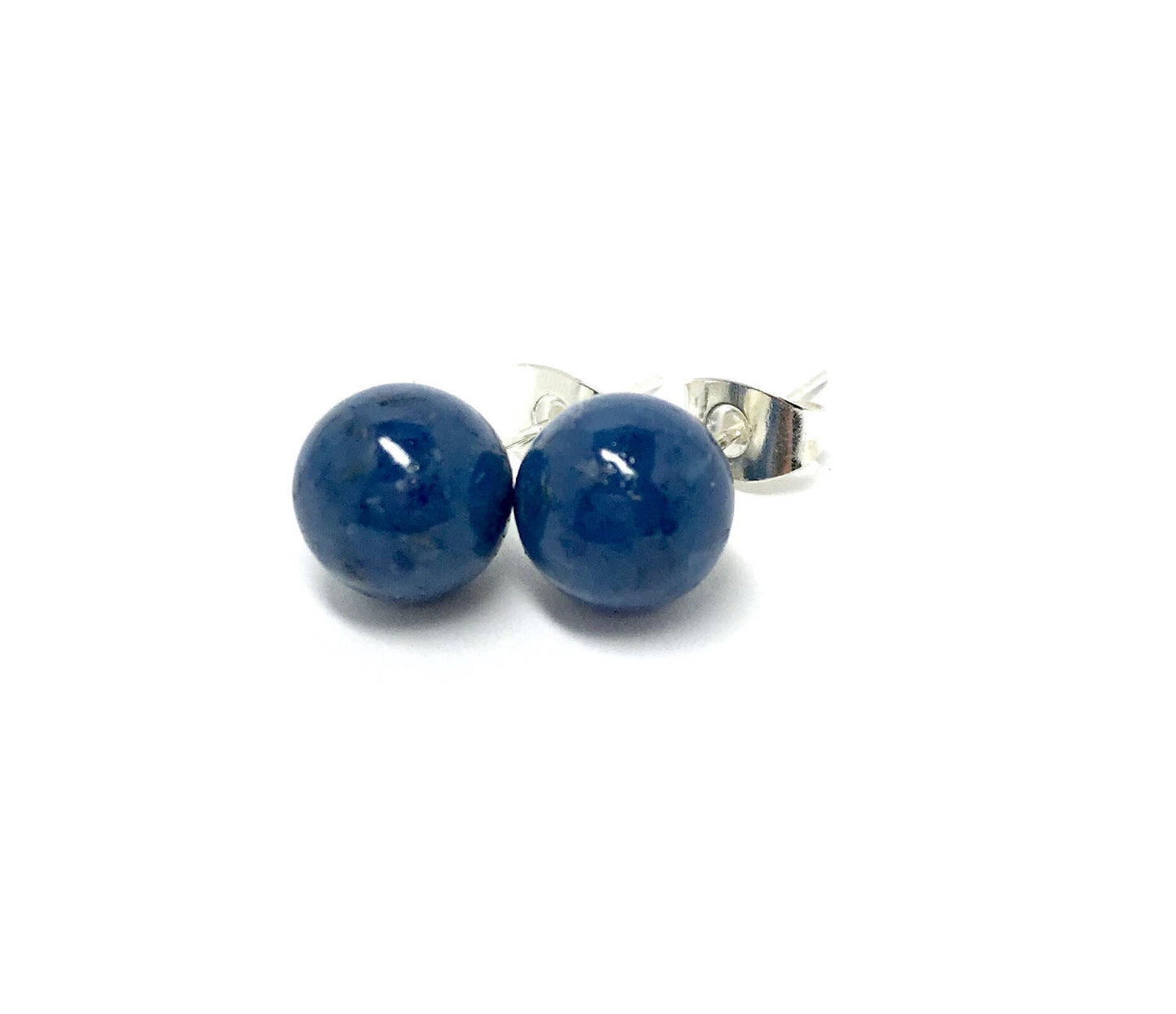 Memorial flower jewelry / round ball stud earrings / 517