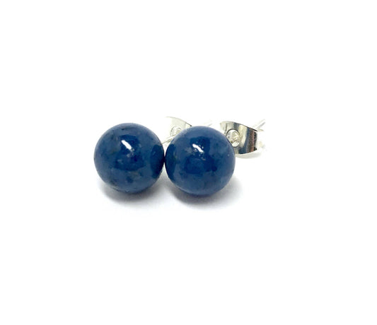 Memorial flower jewelry / round ball stud earrings / 517