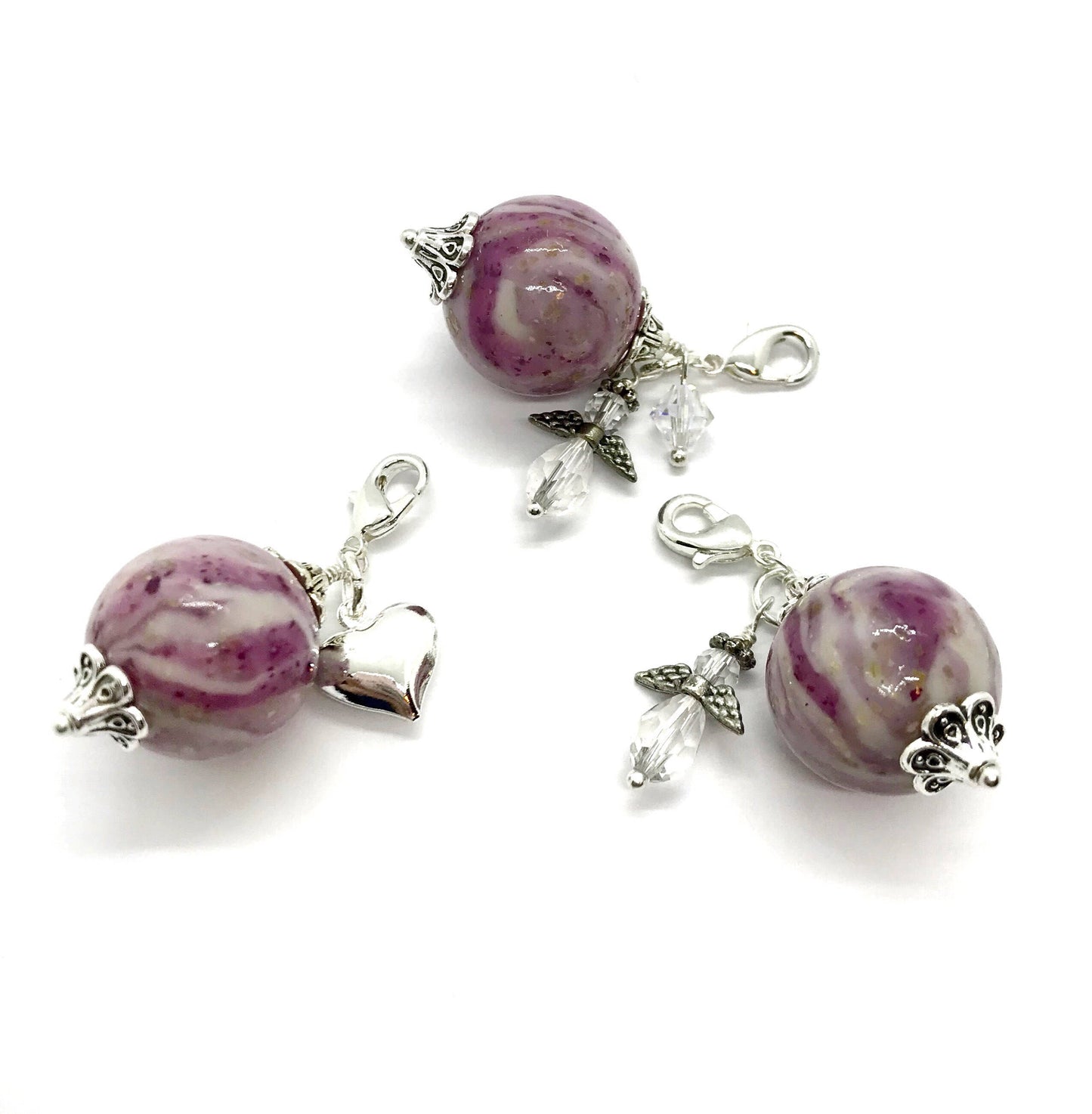 Memorial and keepsake flower petal jewelry / clip charm / 116