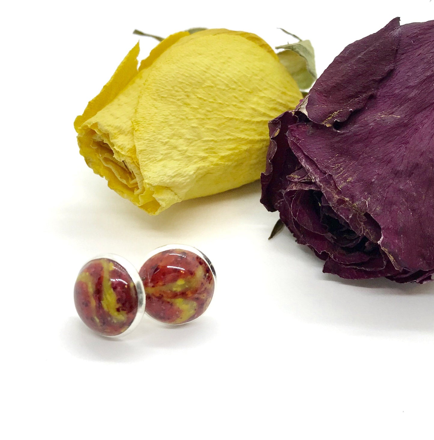 Cabochon Post Earrings / 716