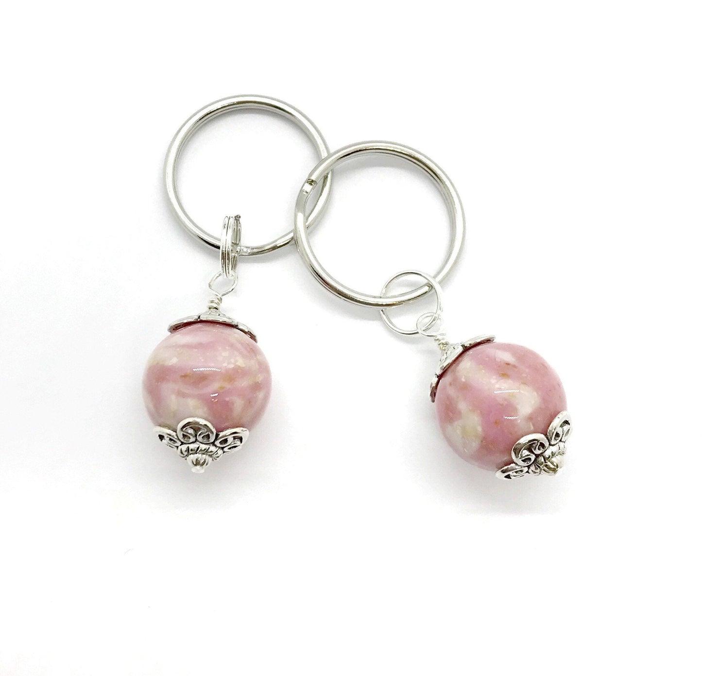 Flower Petal Sphere Key ring  / 618