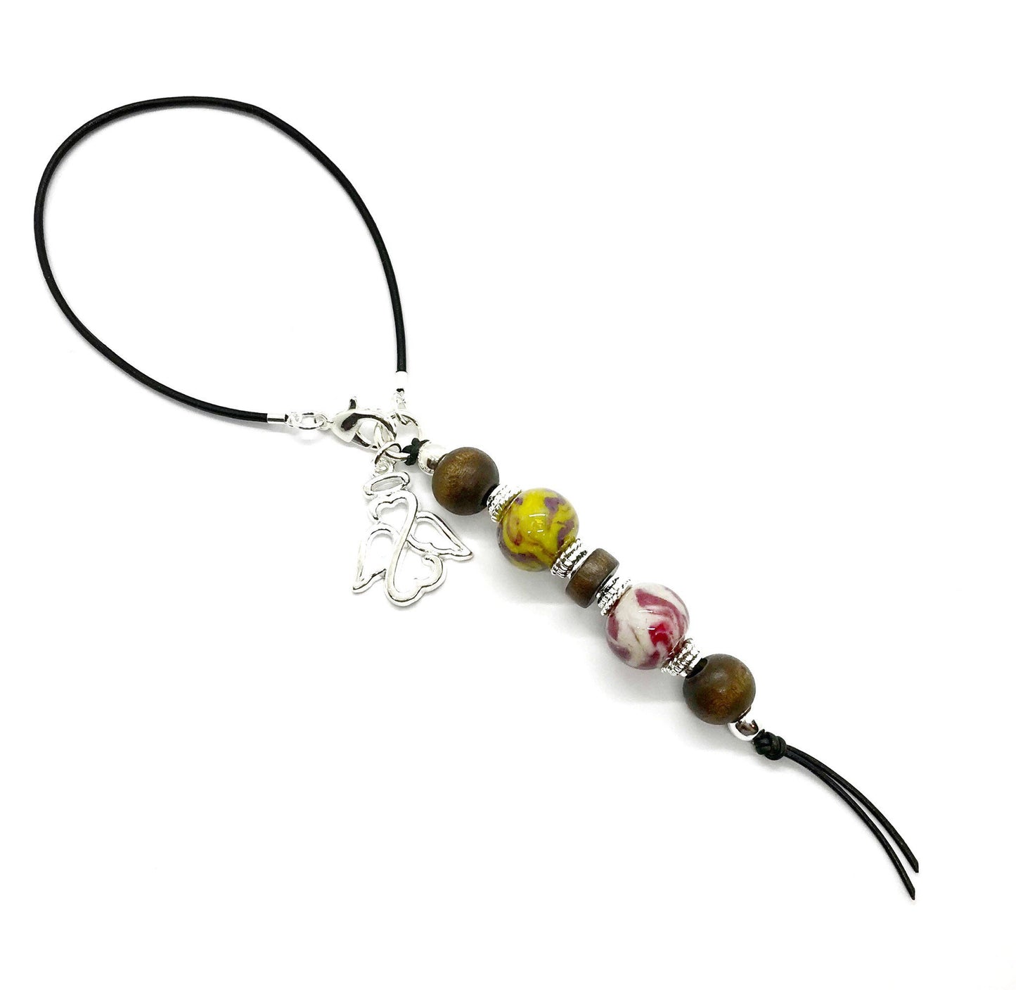 Rear view mirror charm / Memorial flower petal keepsake gift for him / 118