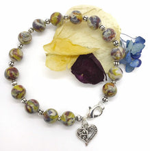 Load image into Gallery viewer, Wedding flower beaded keepsake bracelet  / 218
