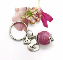 Load image into Gallery viewer, Flower Petal Sphere Key ring  / 618
