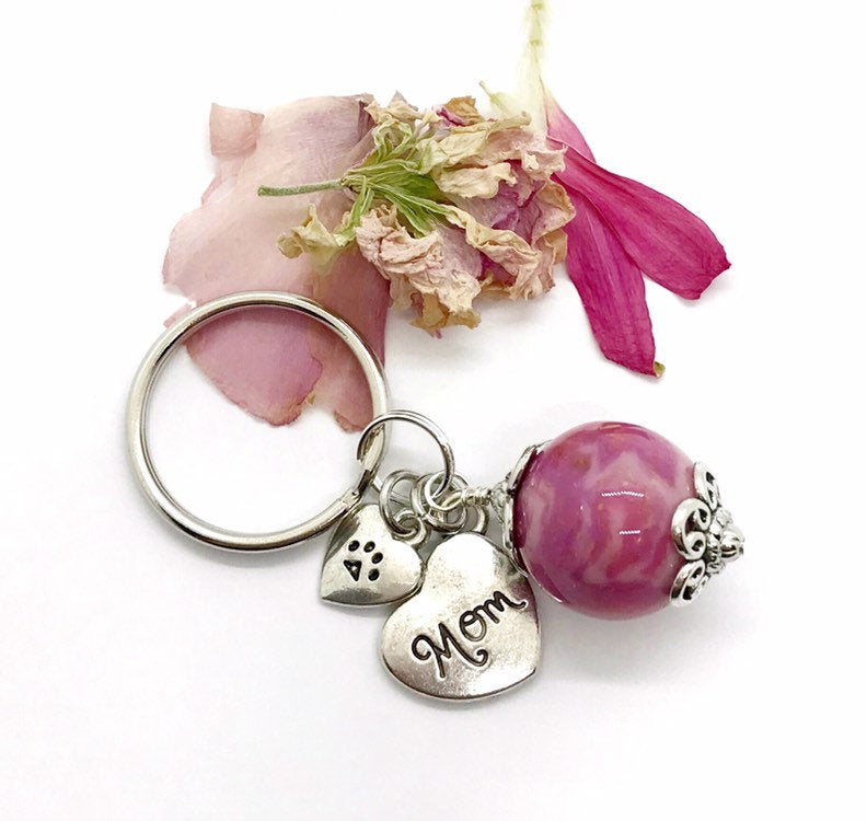 Flower Petal Sphere Key ring  / 618