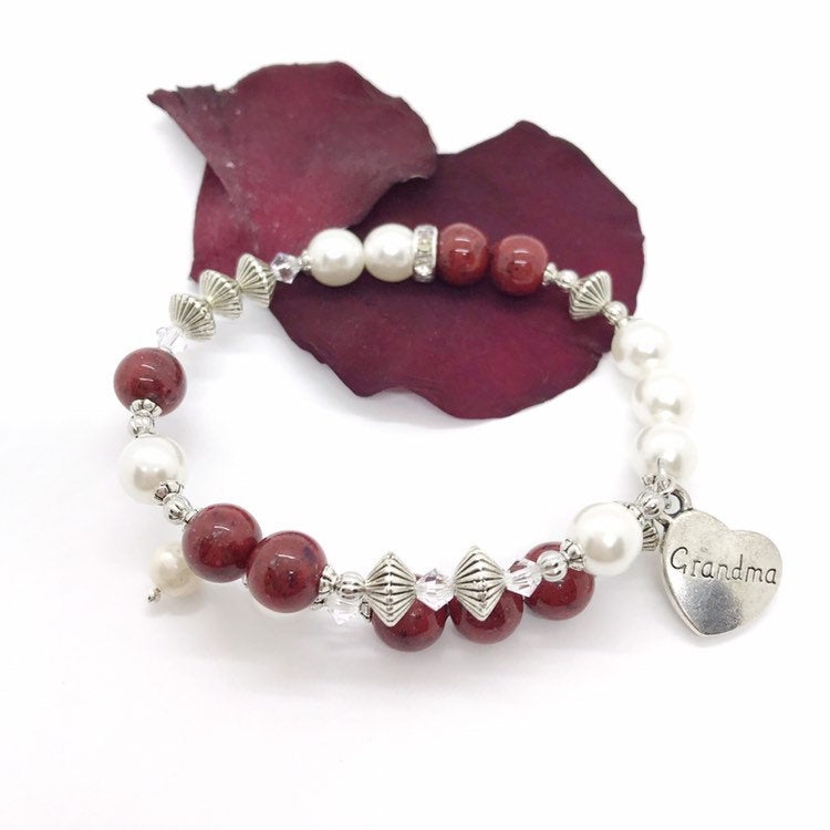 Memorial flower petal wrap bracelet  / 1019