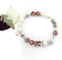 Load image into Gallery viewer, Memorial flower petal wrap bracelet  / 1019
