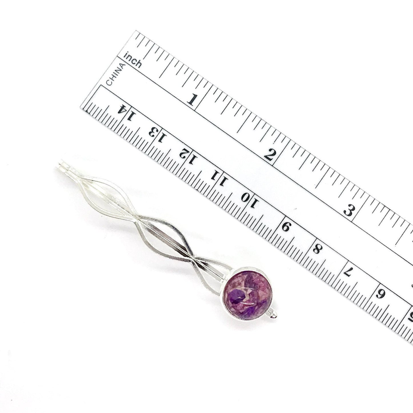 Memorial Flower Hair Barrette made from Wedding Flowers, Funeral Flowers, or Cremation Ashes / 421