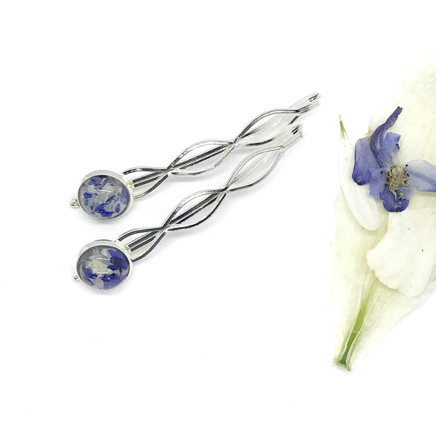 Memorial Flower Hair Barrette made from Wedding Flowers, Funeral Flowers, or Cremation Ashes / 421